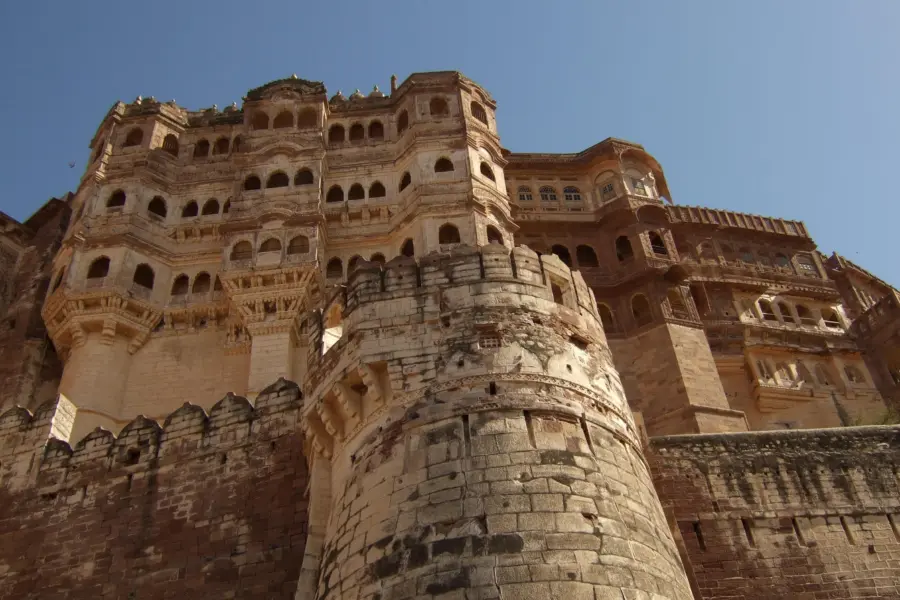India jodhpur mehrangarh fort van onder